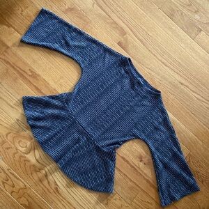 Bell sleeves flared shirt size medium